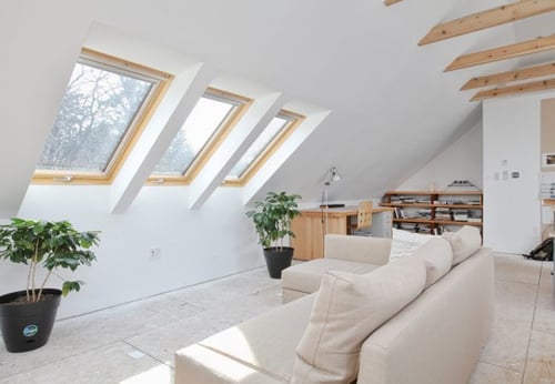 Villanova attic converted into an in-home artist's loft studio