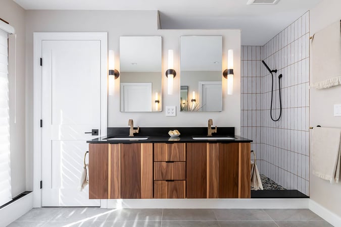 Mid Century Modern Design in Bathroom