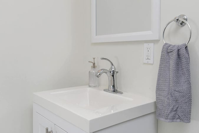 Smaller Sink with Mirror