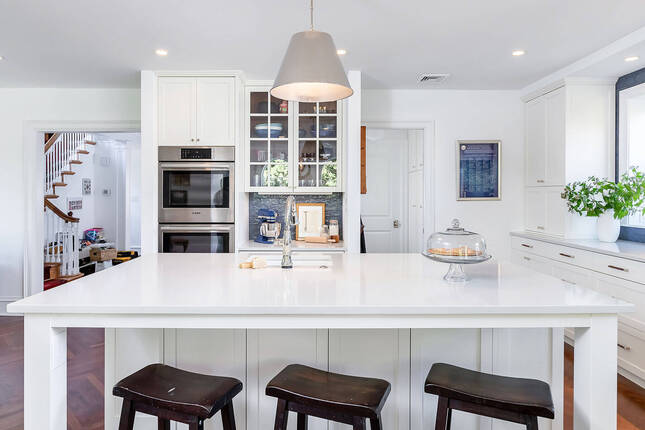 Bright White Kitchen with New Appliances