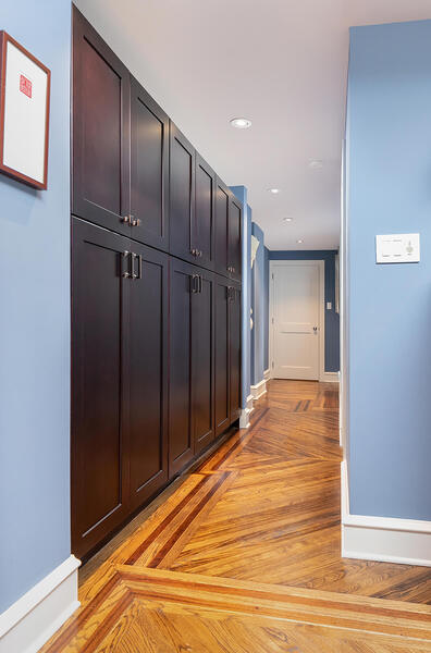 Hallway of Spacious Row Home Addition in Newbold, Philadelphia