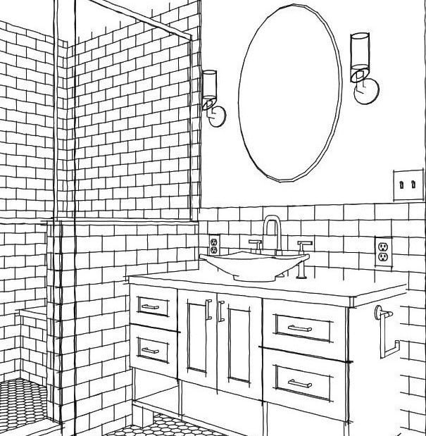 Bathroom Rendering - Architecture Design-4